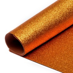 Фоамиран глиттерный, р. 20х30 см, 2 мм, медный