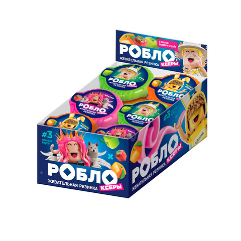 РОБЛОКСЕРЫ ЖЕНЯША, КОРЖИК, FIL1KTOP BUBBLE BAR Жевательная резинка в ролле 1кор*16бл*24шт, 10гр