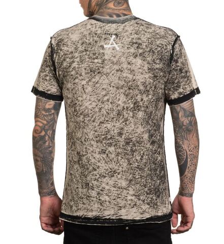 Affliction | Футболка двусторонняя мужская Electric Fire Reversible Tee A27818 обратная сторона сзади