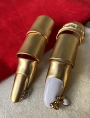 84551 - Кольцо на весь ПАЛЕЦ в стилистике SCHIAPARELLI цвет сатинированное золото