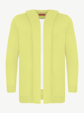 Кардиган с капюшоном из экохлопка