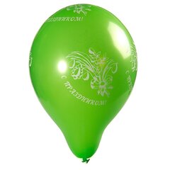 
          Шар воздушный Alingar, №10, "С праздником" №2, ассорти (рисунок букет), 100шт/уп, пакет с европодвесом