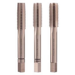 Метчик М 8,0х1,25 (Комплект 3шт) DIN352 HSS-G 6h 56мм a=4,9 H-Tools 230080HT