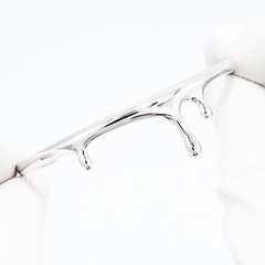 94050670 - Браслет жесткий из серебра SKLV | Liquid metal