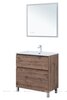 Aquanet 345680 Тумба с раковиной Алвита new 80 (Flat) напольная 2 ящ. цв.дуб веллингтон табак (345680)