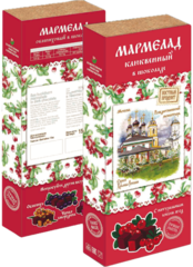 Мармелад 150 г Kлюквенный в темном шоколаде " Православный" СЛАДАРТ.