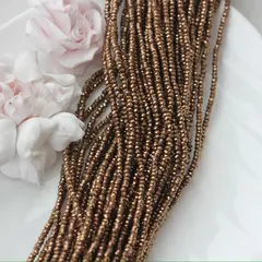 Гематин гематит, граненый рондель, 3*2 мм, шоколада, 1 нить, ГМ102