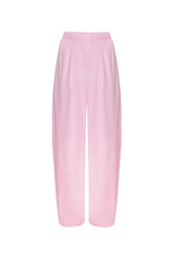 Штаны из хлопка в полоску KOS Розовый