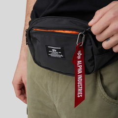 Сумка Alpha Industries Crew Waist Bag Black (Черный)