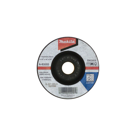 Отрезной диск по металлу Makita A30 125x3 мм (A-83602)