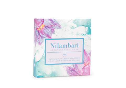 Шоколад на овсяном молоке с пыльцой и корицей Nilambari, 65г