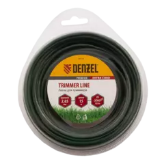 96128 Леска для триммера двухкомпонентная круглая 2,65мм 15 м EXTRA CORD Denzel
