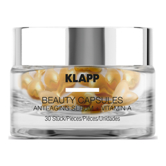 KLAPP Капсулы для лица BEAUTY CAPSULES Anti-Aging Serum + Vitamin A, 30 шт*0,4 мл