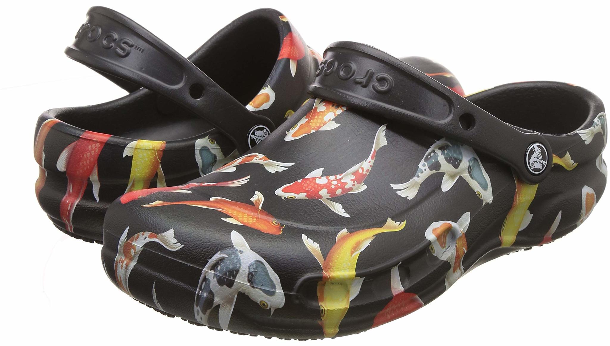 Crocs Work Bistro Black Tangerine