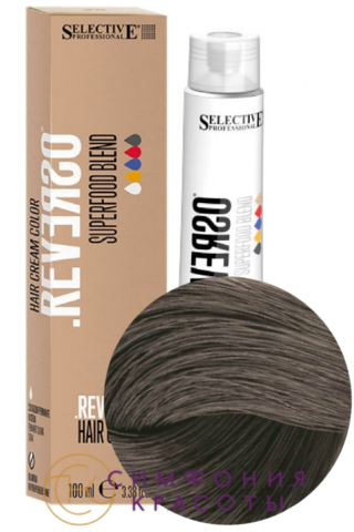 Крем-краска без аммиака Reverso Hair Color 6.1 Темный блондин пепельный Selective, 100 мл