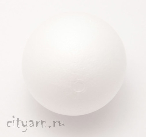 Пенопластовый шарик-основа под новогодние игрушки, диаметр 4 см