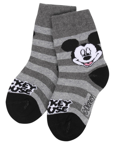 Махровые носки в полоску с Микки Маусом RuSocks