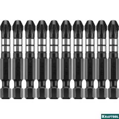 KRAFTOOL Impact PZ2, 50 мм, 10 шт, ударные биты (26193-2-50-S10)
