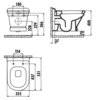 Creavit AN320-11BM00E-0000                                 XX CREAVIT ANTIK Унитаз подвесной БАЗАЛЬТ AN320.20100