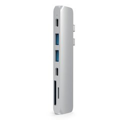 USB-хаб Satechi Aluminum Pro Hub Macbook Pro (USB-C) серебряный