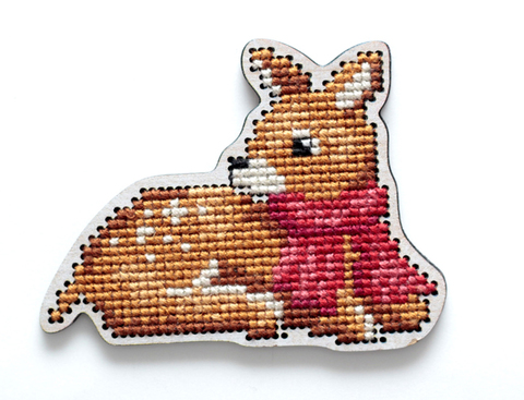 Коллекция:	Вышивка по перфорированной форме¶Название по-английски:	Wooden cross-stitch kit¶Название