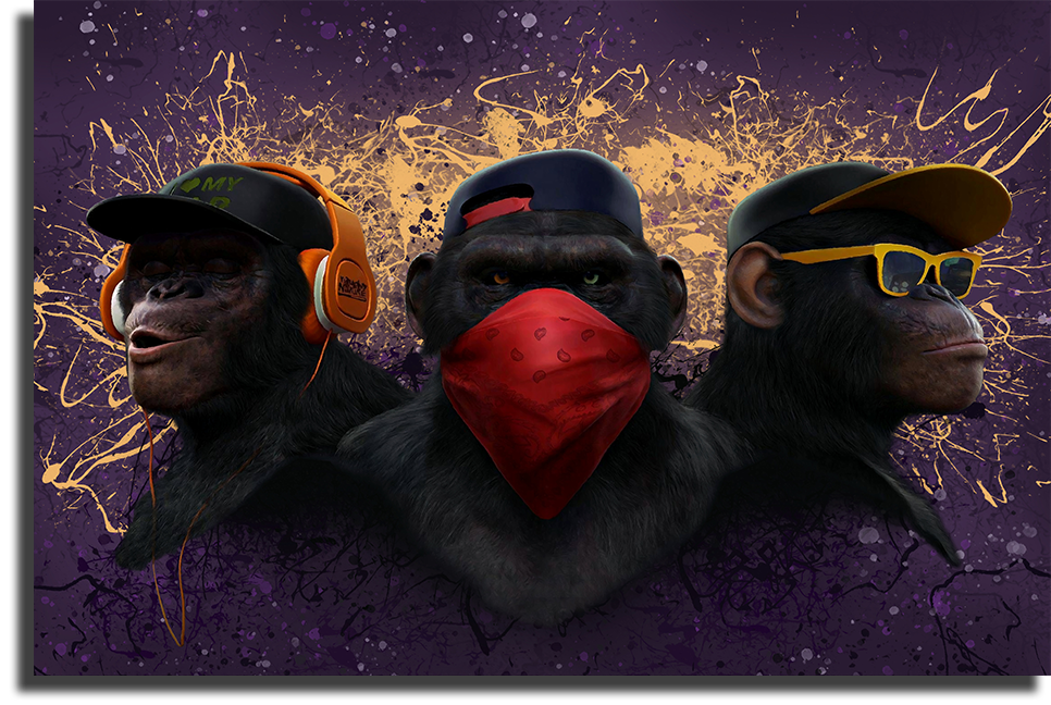 Постеры Три обезьяны