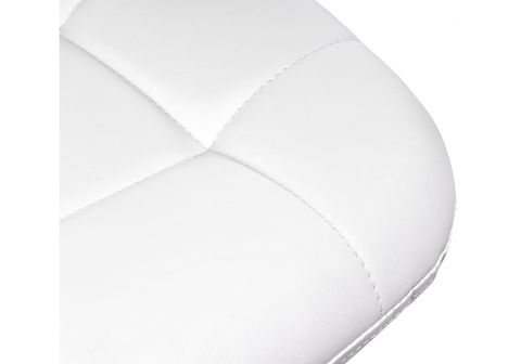 Барный стул Eames white 45*45*101 Хромированный металл /Белый
