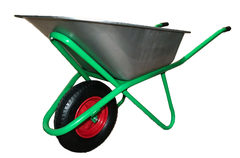 Тачка строит. 1-колес. 120 л/0,8 мм/Рама 32 мм/ Подрамн. 28 мм/ ПНЕВМО колесоPR16"(6.00х6)20 мм