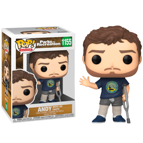 Funko POP! Parks and Recreation: Andy with Leg Casts (Go! Exc) (1155)