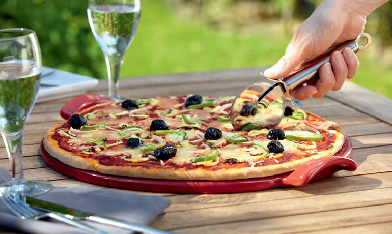 Камень для хлеба и пиццы 36,5 см Emile Henry(гранат)