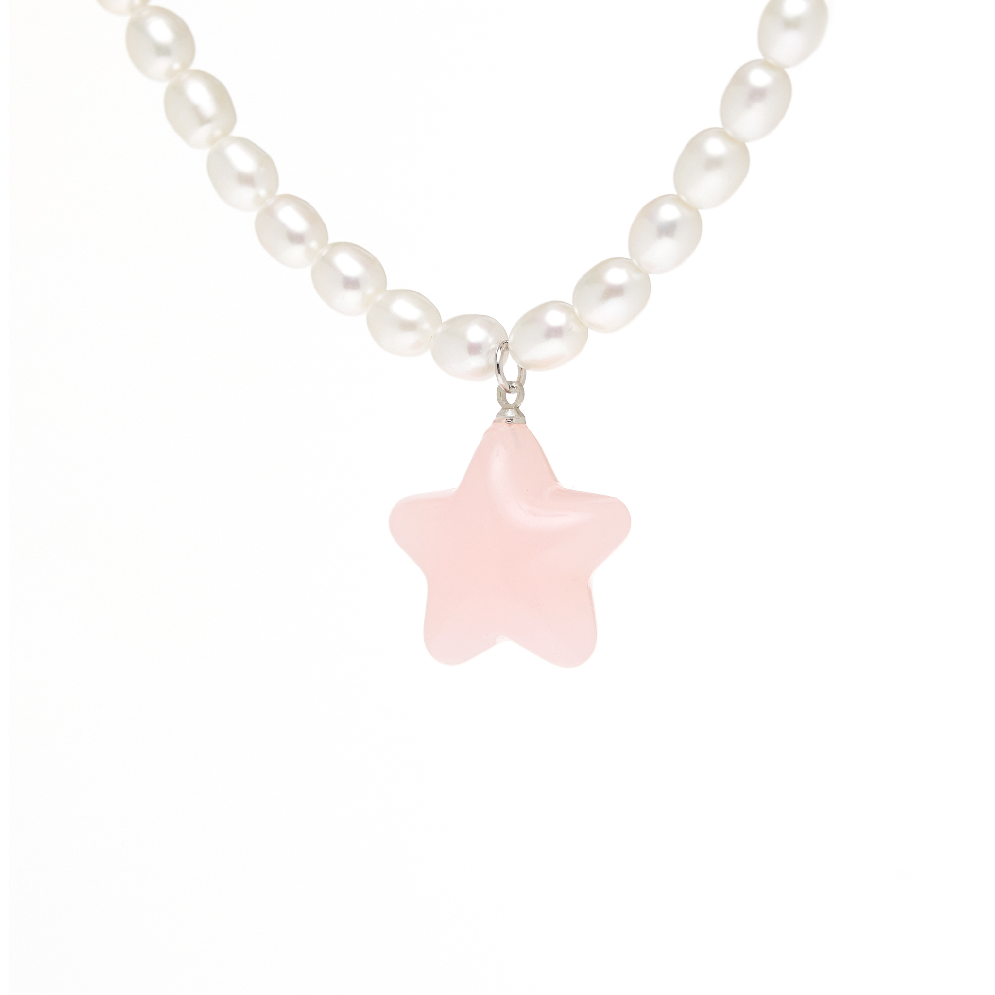 Pastel Pink Star Necklace