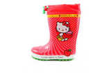 Резиновые сапоги для девочек утепленные Хелло Китти (Hello Kitty), цвет красный. Изображение 3 из 11.