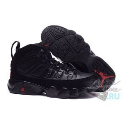 Air Jordan IX (9) Men (Black/Dark Charcoal/Varsity Red)
