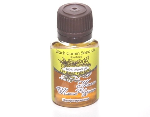 Масло ТМИНА (КУМИНА) ЧЕРНОГО/ Black Cumin Seed Oil Unrefined / нерафинированное, 20 ml