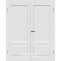Купить Двустворчатая дверь эмаль VFD Sheffield Polar белая глухая