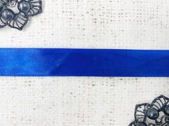 Лента атласная, ш. 2 см, василёк