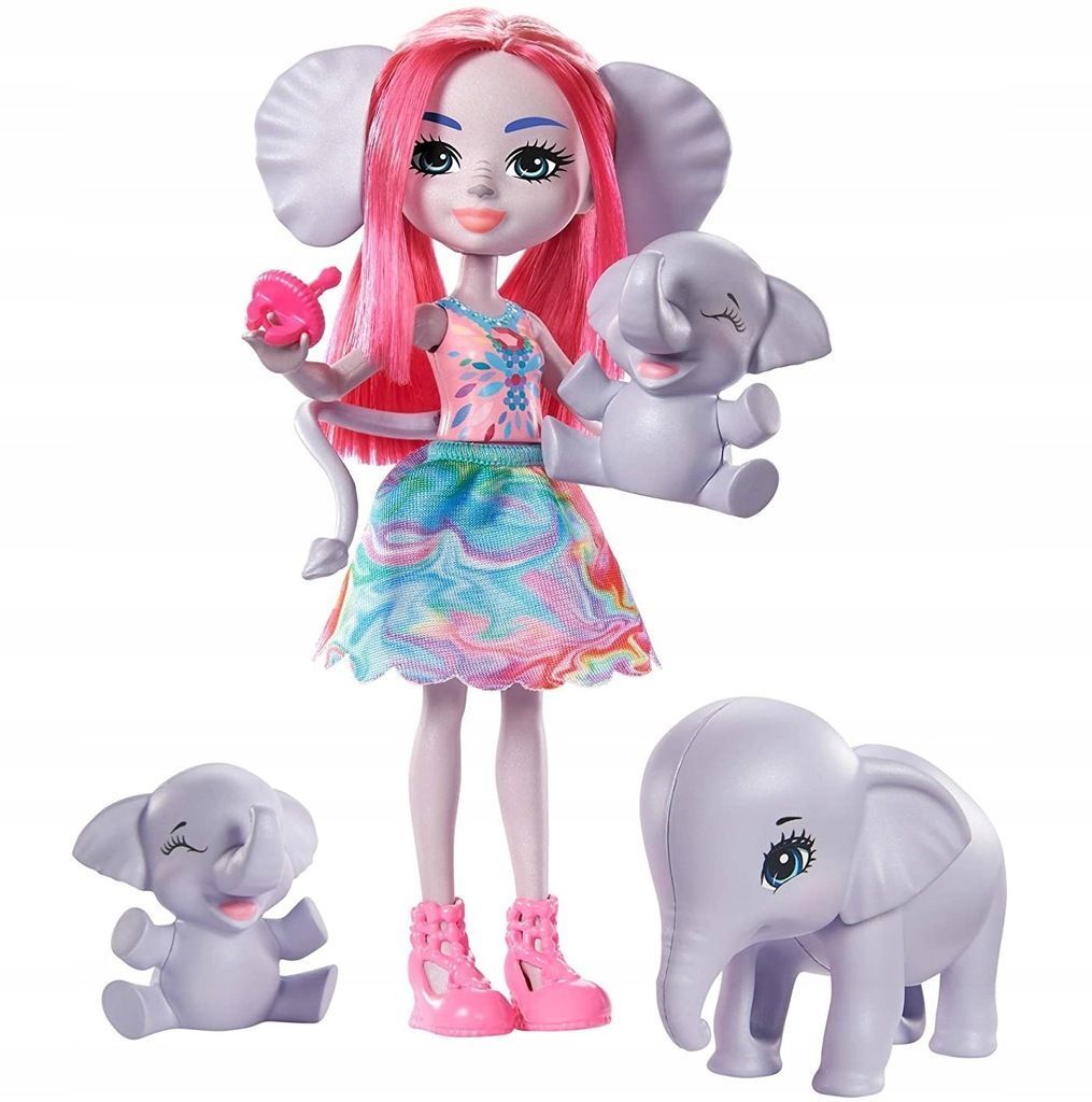 Кукла Enchantimals Mattel - Набор с куклой Эсмеральда + фигурки семьи слонов  GTM30 купить в Москве | Доставка по России.