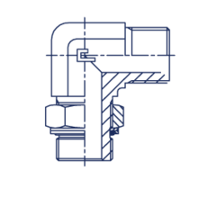 Штуцер FRG90 BSP 1" BSP 3/4" CAST