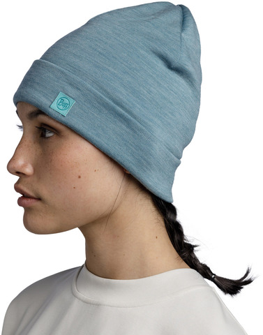 Картинка шапка-бини Buff Hat Wool Heavyweight Solid Pool - 3