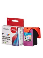 Струйный картридж Sakura CZ638AE (№46 Tri-colour) для HP Deskjet Ink Advantage 2020hc, 2520hc; Ultra 2029, 2529; Ultra 4729AIO, водорастворимый тип чернил, триколор, 21 мл., 750 к.