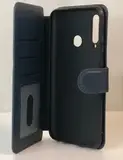 Чехол книжка для Honor 10i / 20i / Huawei P Smart Plus 2019 кожаный синий с магнитной застежкой / Чехол книжка подставка на застежке с визитницей / flip чехол с функцией подставки