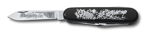 Нож Victorinox Morgarten LE, коллекционный, 91 мм, 9 функций, черный (подар. упаковка)123