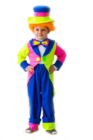 Костюм карнавальный детский Клоун в шляпе
