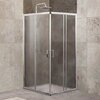 BelBagno UNIQUE-A-2-75/90-C-Cr Душевой уголок квадратный  Две раздвижные двери. Стекло 5 мм, прозрачное, хром