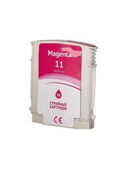 Струйный картридж Sakura C4837A (№11 Magenta) для HP Business Inkjet 1200d, 1200dn, 1200dtn, 1200dtwn, 2300, 2300dtn, 2300n, 2800,  2800dt, 2800dtn; Designjet 100plus, 110plus nr, 110plus, 110plus r, 111, 70; Color Inkjet cp1700, cp1700d, 1700ps; Off