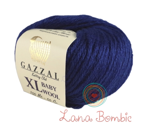 Пряжа Gazzal Baby Wool XL 802 темно-синий