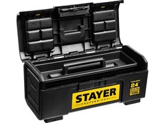 STAYER TOOLBOX-24, 590 х 270 х 255, пластиковый ящик для инструментов, Professional (38167-24)