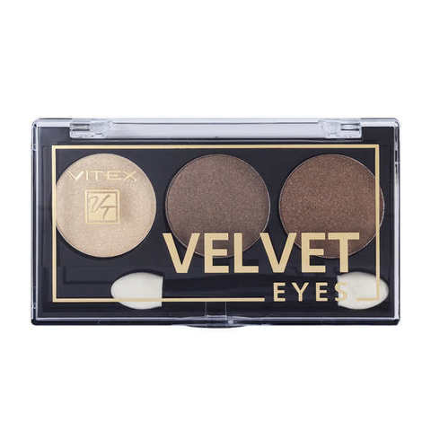 Компактные тени для век   Velvet Eyes   тон 04 Brown bronze , ( Витэкс )