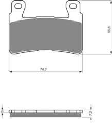 Тормозные колодки дисковые 134 GP5