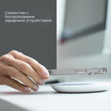 Силиконовый чехол с магнитом (MagSafe) Clear Case для iPhone 14 Pro Max (Прозрачный)